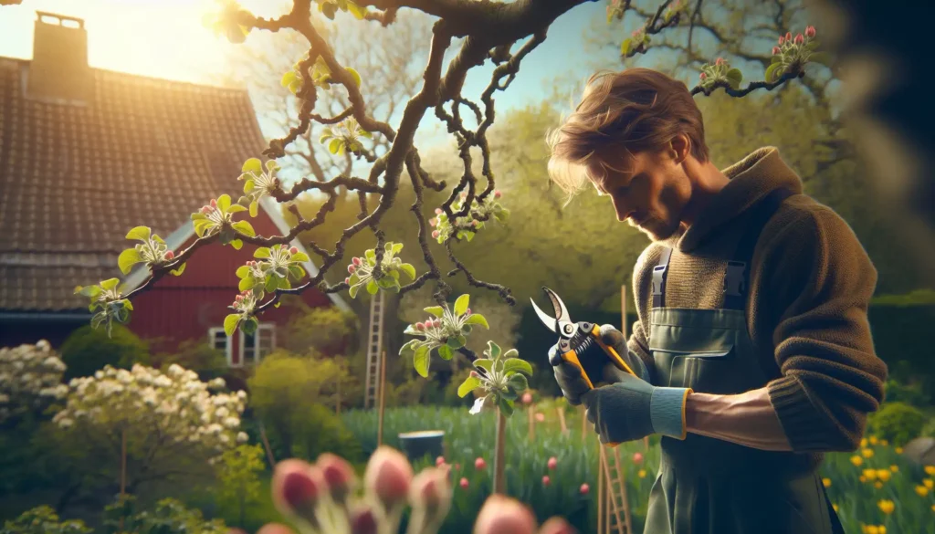 Frugttræers forårsbeskæring starter snart